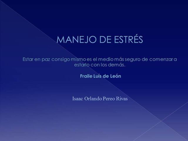 Manejo de estres